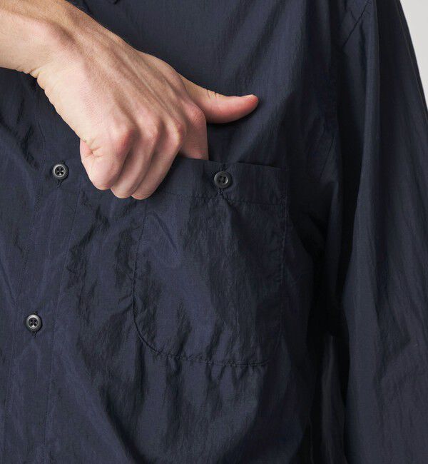 STEVEN ALAN「＜Steven Alan エアリーナイロン レギュラーカラー シャツ LOOSE」|シャツ・ブラウス|