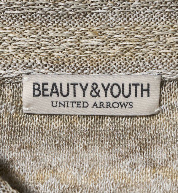 BEAUTY&YOUTH UNITED ARROWS「フェアアイル ショートスリーブ ニットシャツ ウォッシャブル」|カーディガン|