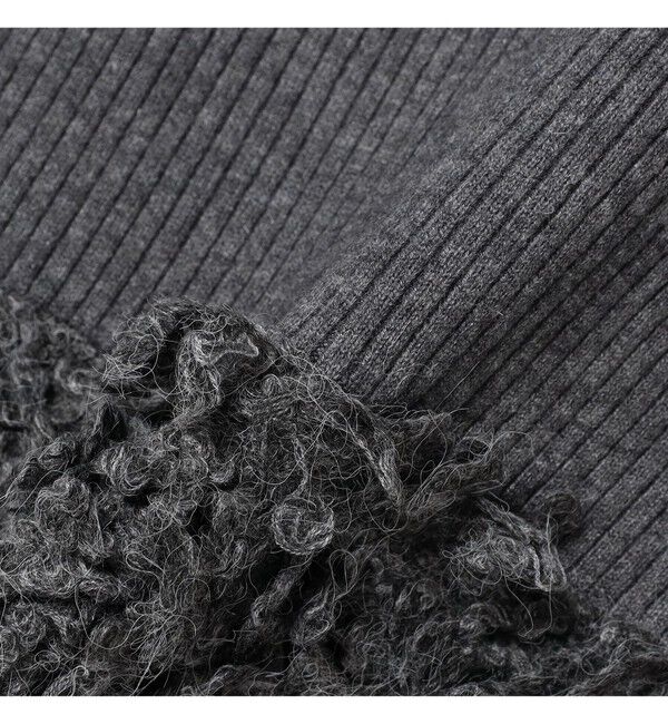 Ray BEAMS 「RBS / フリンジ キリカエ クルーネック ニット」|ニット・セーター|