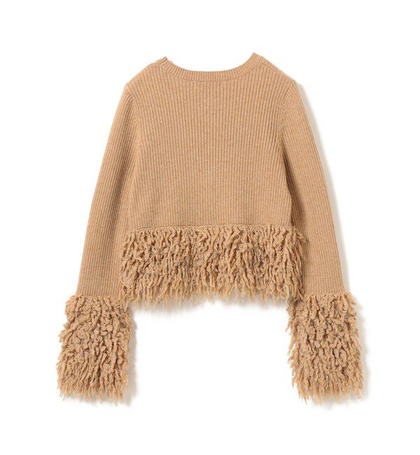 Ray BEAMS 「RBS / フリンジ キリカエ クルーネック ニット」|ニット・セーター|