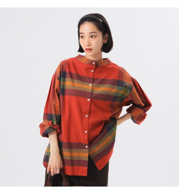 BEAMSBOY「ビッグ タータン バスク シャツ」|シャツ・ブラウス|