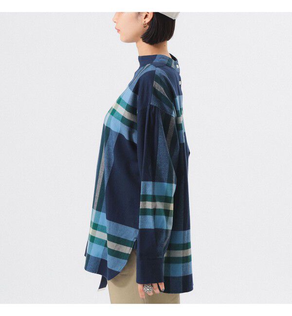 BEAMSBOY「ビッグ タータン バスク シャツ」|シャツ・ブラウス|