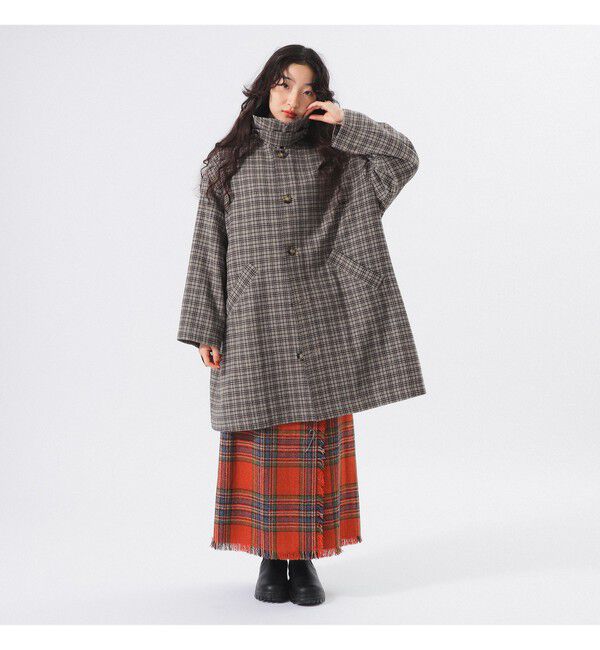 BEAMSBOY「ガンクラブ チェック コート」|ダッフルコート|