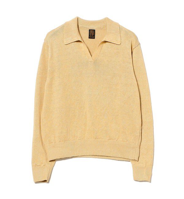 Demi-Luxe BEAMS 「【別注】BATONER / リネン スキッパーネック ニット」|ニット・セーター|