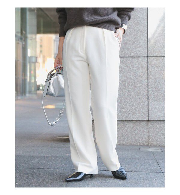 Demi-Luxe BEAMS 「トリアセ スリムパンツ」|チノ|