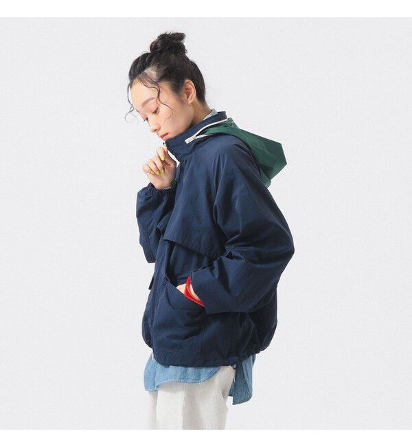 BEAMSBOY「ナイロン パッカブル フード ジャケット」|ブルゾン・スタジャン|NAVY