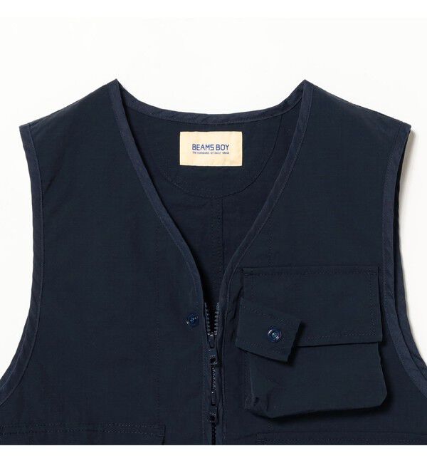 BEAMSBOY「US NAVY クルー ベスト」|ベスト・ジレ|