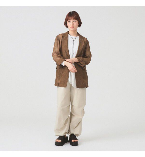 Ray BEAMS 「シアー 1ボタン シングル ジャケット」|ダッフルコート|