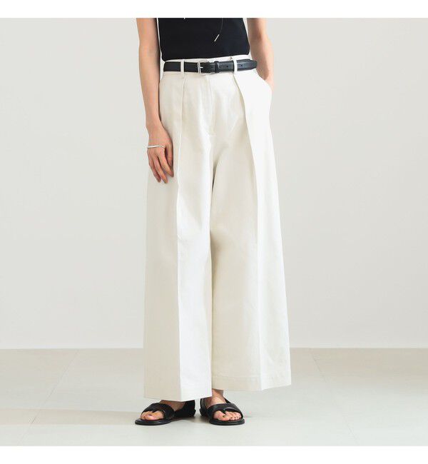 Demi-Luxe BEAMS 「タック チノ ワイドパンツ」|チノ|
