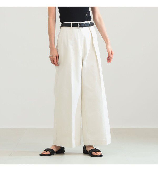 Demi-Luxe BEAMS 「タック チノ ワイドパンツ」|チノ|