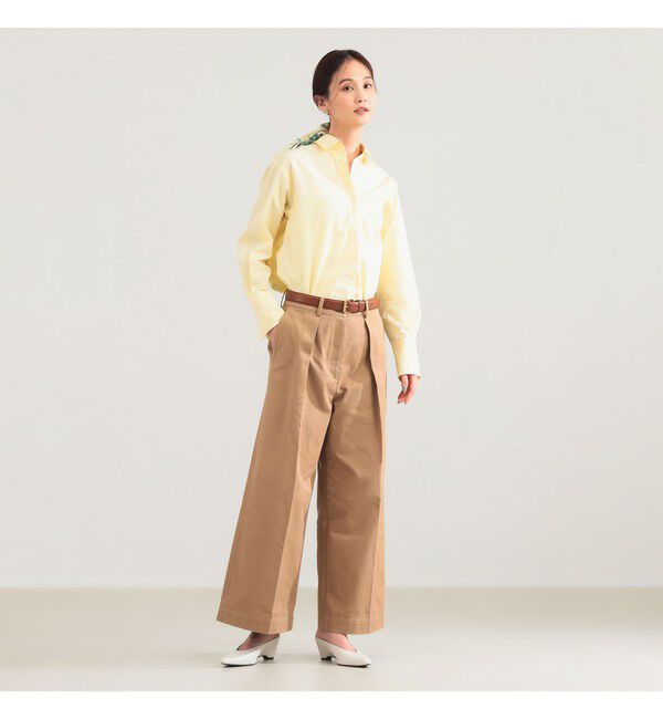 Demi-Luxe BEAMS 「タック チノ ワイドパンツ」|チノ|