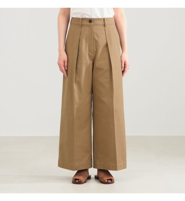 Demi-Luxe BEAMS 「タック チノ ワイドパンツ」|チノ|