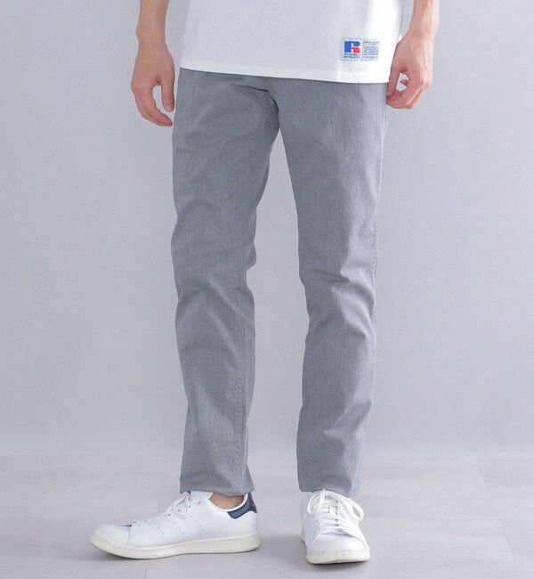 SHIPS「SHIPS:〈抗菌加工〉japan quality カラー テーパード スリム チノパンツ」|チノ|グレー