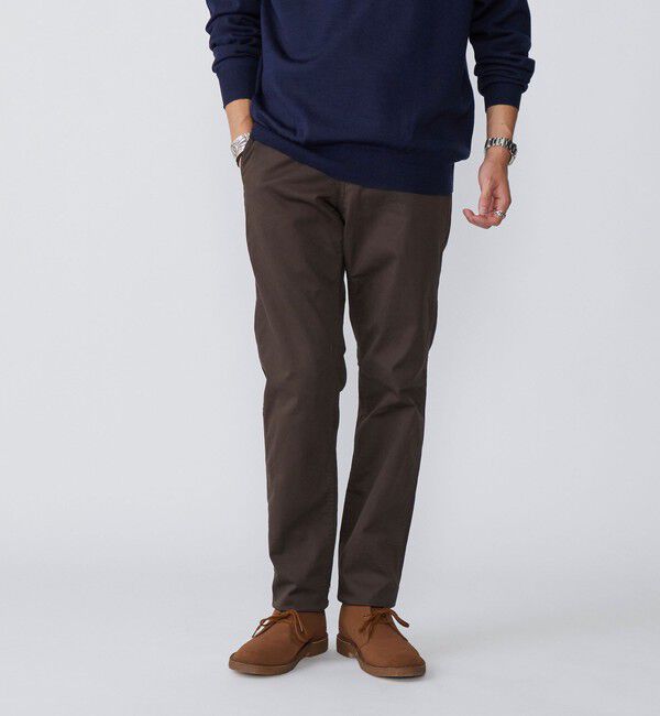 SHIPS「SHIPS:〈抗菌加工〉japan quality カラー テーパード スリム チノパンツ」|チノ|