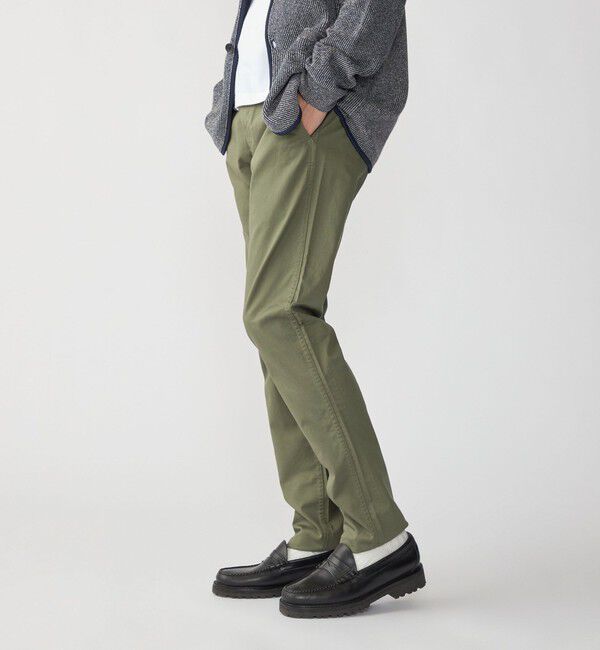 SHIPS「SHIPS:〈抗菌加工〉japan quality カラー テーパード スリム チノパンツ」|チノ|