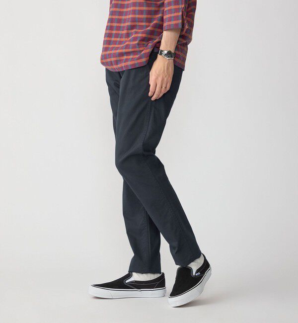 SHIPS「SHIPS:〈抗菌加工〉japan quality カラー テーパード スリム チノパンツ」|チノ|ネイビー