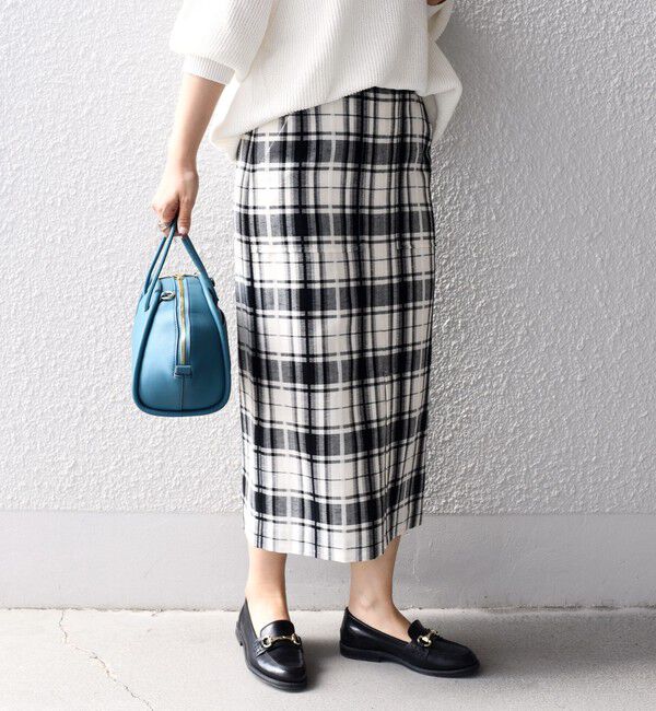 SHIPS for women「〈手洗い可能〉 チェック タイト スカート◇」|スカート|