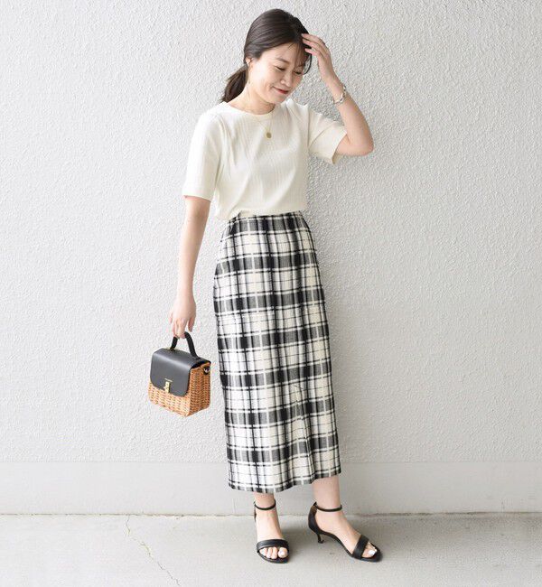 SHIPS for women「〈手洗い可能〉 チェック タイト スカート◇」|スカート|