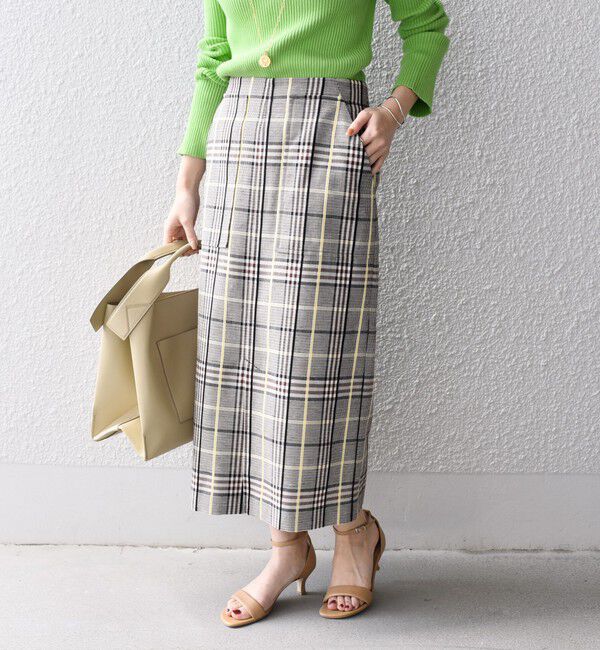 SHIPS for women「〈手洗い可能〉 チェック タイト スカート◇」|スカート|