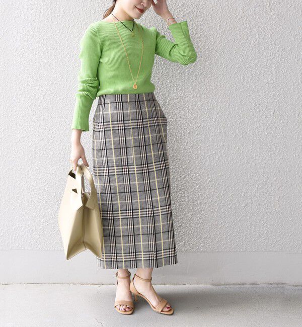 SHIPS for women「〈手洗い可能〉 チェック タイト スカート◇」|スカート|