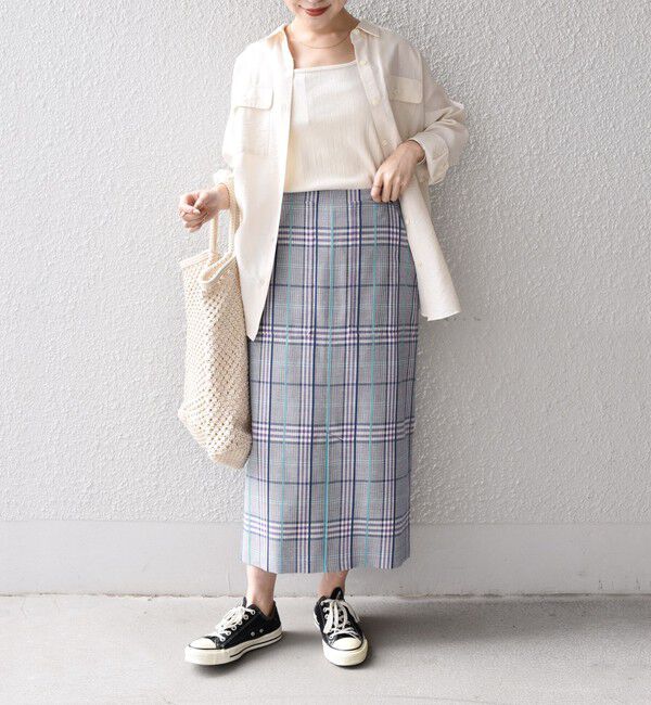 SHIPS for women「〈手洗い可能〉 チェック タイト スカート◇」|スカート|