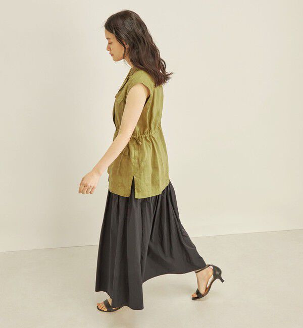SHIPS for women「〈手洗い可能〉タフタ ティアード ロング スカート」|スカート|