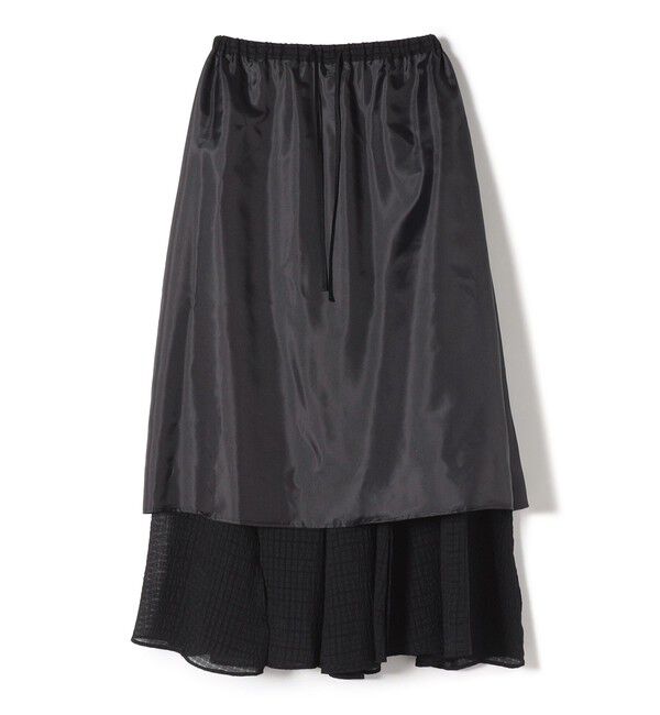 SHIPS for women「〈手洗い可能〉シアサッカー チェック ボリューム スカート◇」|スカート|