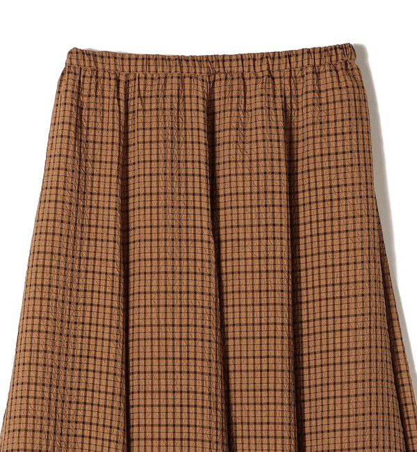 SHIPS for women「〈手洗い可能〉シアサッカー チェック ボリューム スカート◇」|スカート|