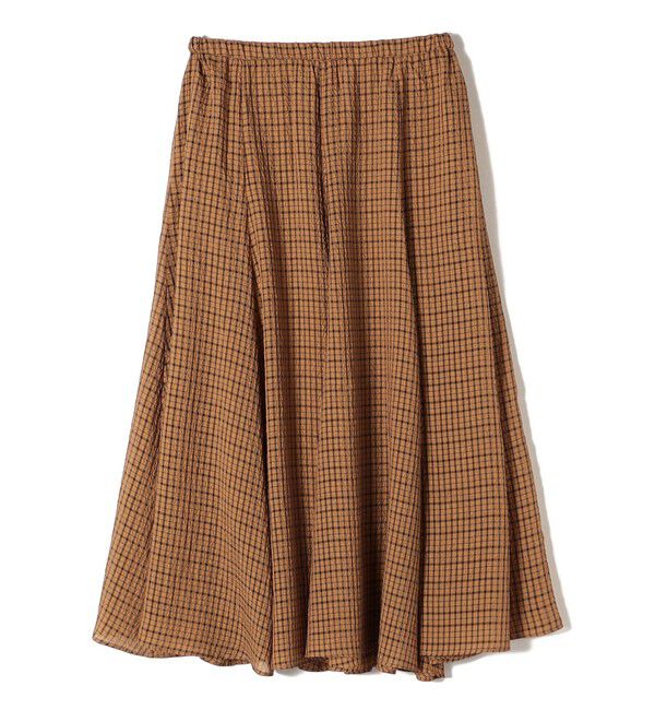 SHIPS for women「〈手洗い可能〉シアサッカー チェック ボリューム スカート◇」|スカート|