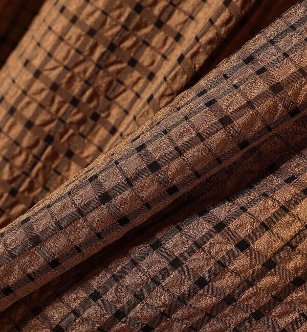 SHIPS for women「〈手洗い可能〉シアサッカー チェック ボリューム スカート◇」|スカート|