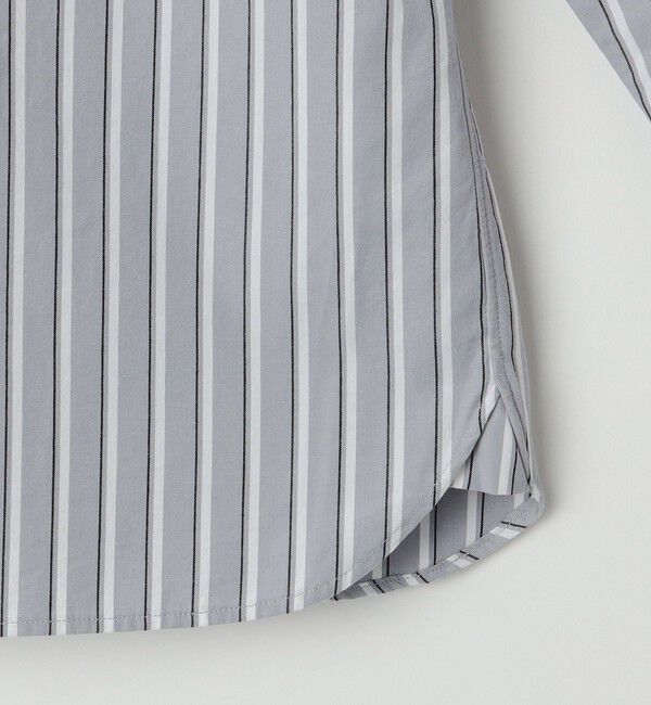 SHIPS any「SHIPS any: ストライプ / ソリッド リラックス バンドカラー シャツ 25AW◇」|シャツ・ブラウス|