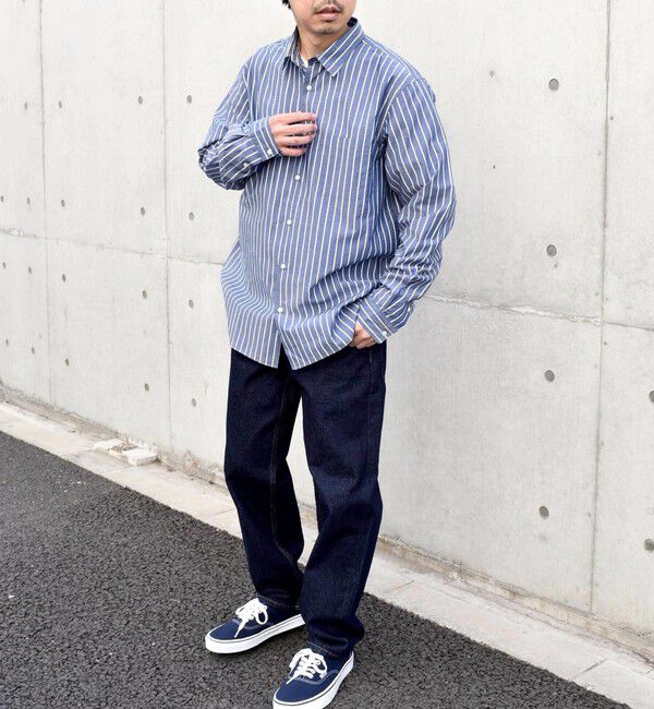 SHIPS any「SHIPS any: ストライプ / ソリッド リラックス レギュラーカラー シャツ 24SS◇」|シャツ・ブラウス|