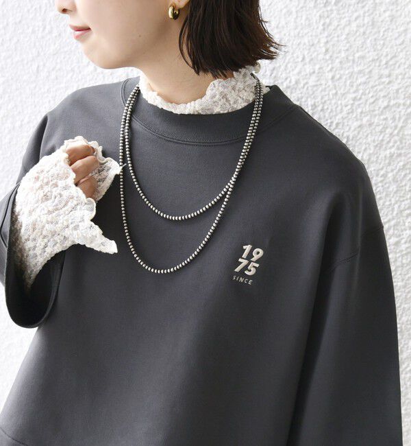 SHIPS for women「* 〈洗濯機可能〉ベア 裏毛 刺繍 ロゴ プルオーバー 24SS ◇」|Tシャツ・カットソー|チャコールグレー