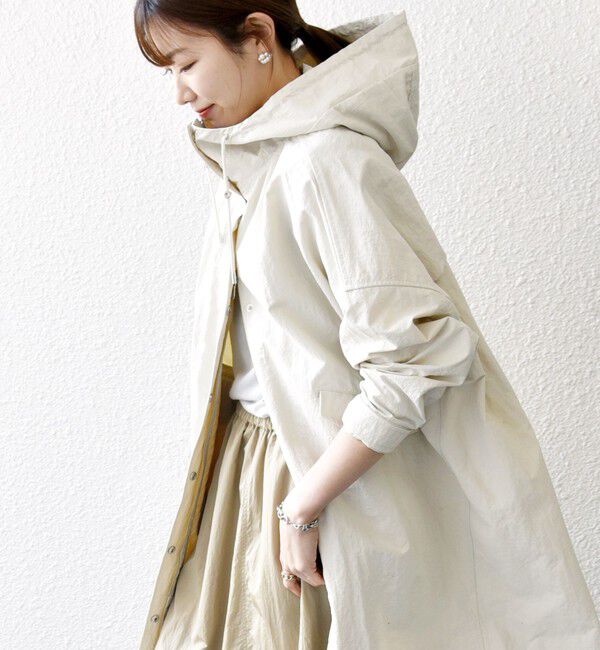 SHIPS any「SHIPS any:〈洗濯機可能〉オーバー フーディ ブルゾン コート」|その他|オフホワイト