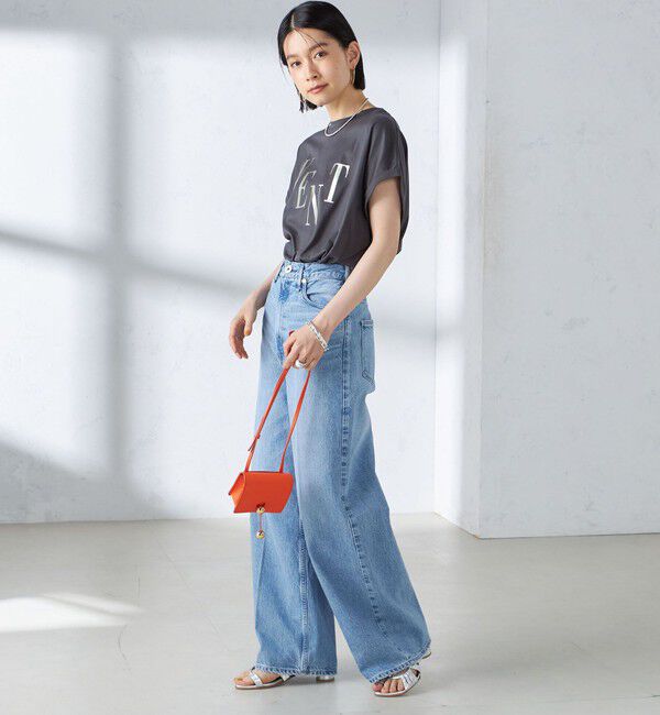 SHIPS for women「ローズペトール 半袖 プリント TEE」|Tシャツ・カットソー|