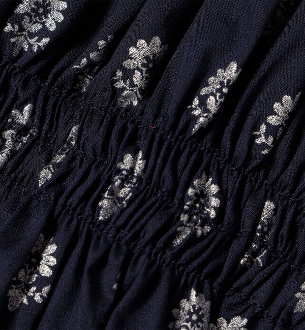 SHIPS any「SHIPS any:〈洗濯機可能〉グリッター プリント ギャザー キャミ ワンピース」|ワンピース|