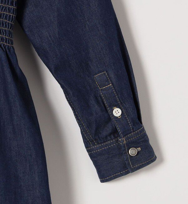 SHIPS any「SHIPS any: シャーリング デニム ポケット ワンピース ［SHIPS any DENIM］」|ワンピース|