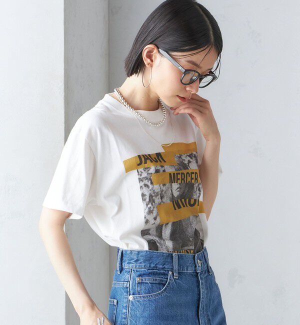 SHIPS for women「J.J.MERCER:〈洗濯機可能〉プリント TEE」|Tシャツ・カットソー|