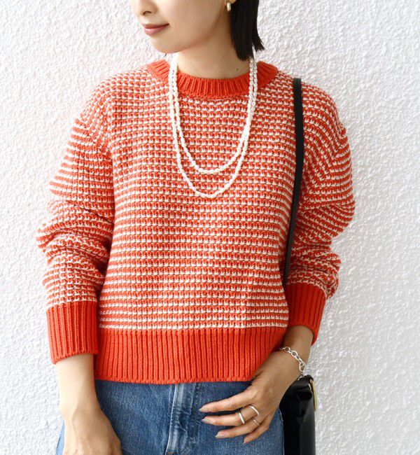 SHIPS for women「〈手洗い可能〉ジャカード プルオーバー」|ニット・セーター|