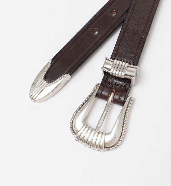 SHIPS「TORY LEATHER: 3PIECE SILVER BUCKLE」|ベルト|