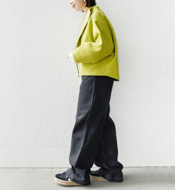 SHIPS for women「【WEB限定】〈手洗い可能〉 ウールライク ボトル ネック ジップ ブルゾン」|ブルゾン・スタジャン|