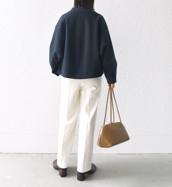 SHIPS for women「【WEB限定】〈手洗い可能〉 ウールライク ボトル ネック ジップ ブルゾン」|ブルゾン・スタジャン|