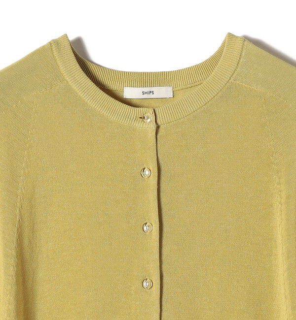 SHIPS for women「〈手洗い可能〉ホール ガーメント ケープ デザイン カーディガン」|カーディガン|