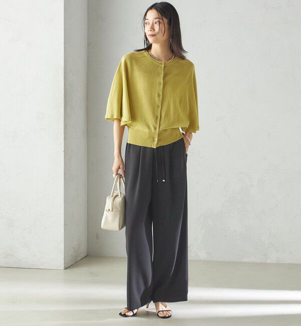 SHIPS for women「〈手洗い可能〉ホール ガーメント ケープ デザイン カーディガン」|カーディガン|