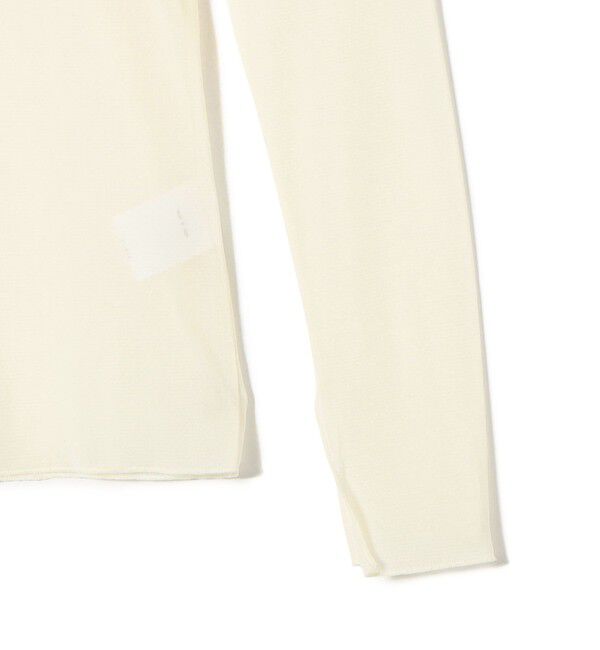 SHIPS for women「〈手洗い可能〉ストレッチ チュール ロング スリーブ TEE」|Tシャツ・カットソー|