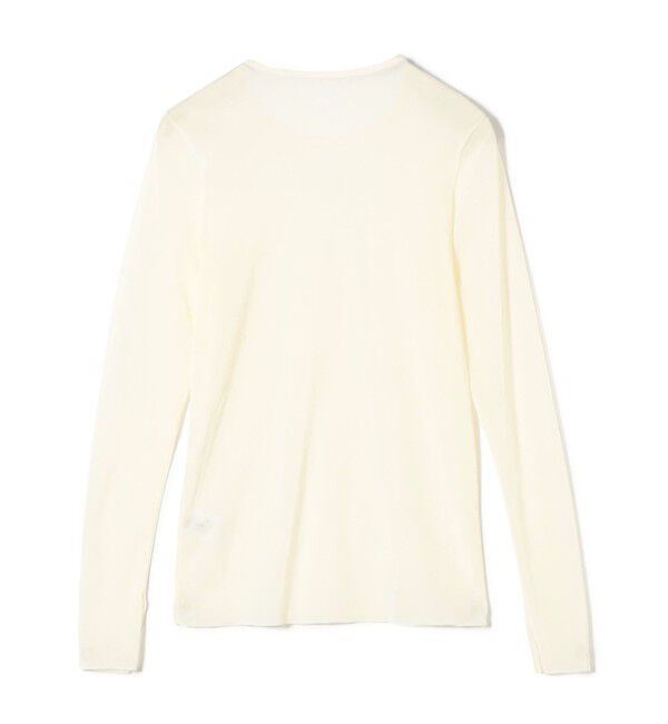 SHIPS for women「〈手洗い可能〉ストレッチ チュール ロング スリーブ TEE」|Tシャツ・カットソー|