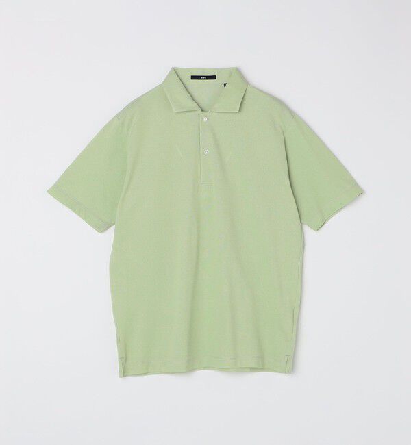 SHIPS「SHIPS: 〈吸水速乾〉COOLMAX(R) ピケ ワイドカラー ポロシャツ」|ポロシャツ|ライトグリーン