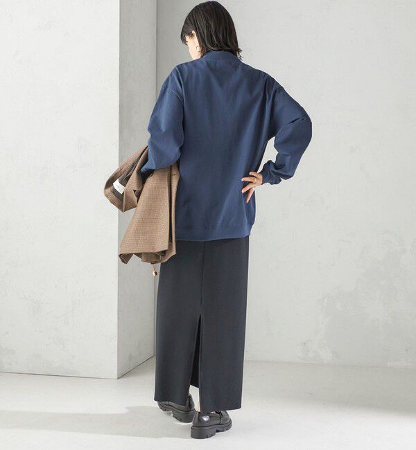 SHIPS for women「【SHIPS別注】Odub:Vネック ロゴ カーディガン」|カーディガン|