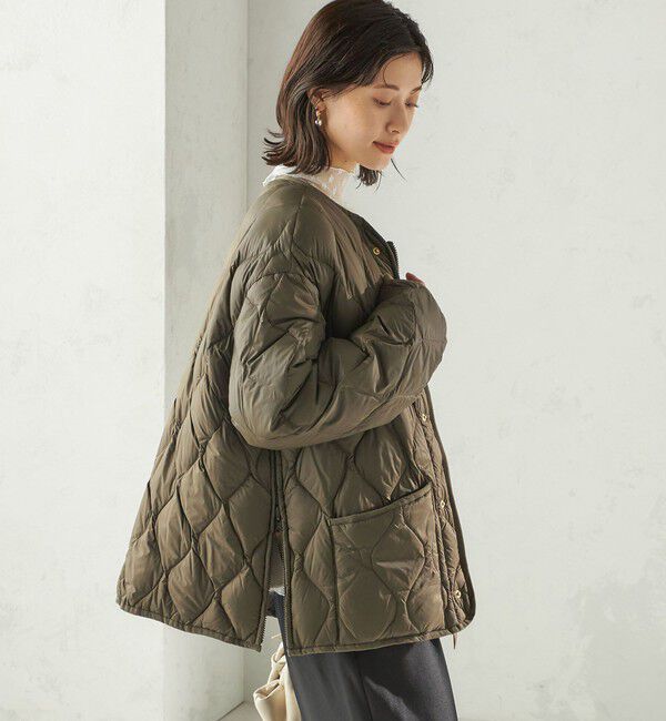 SHIPS for women「【SHIPS別注】TAION:〈手洗い可能〉リブ マルチ WAY ダウン ジャケット」|ダウン|