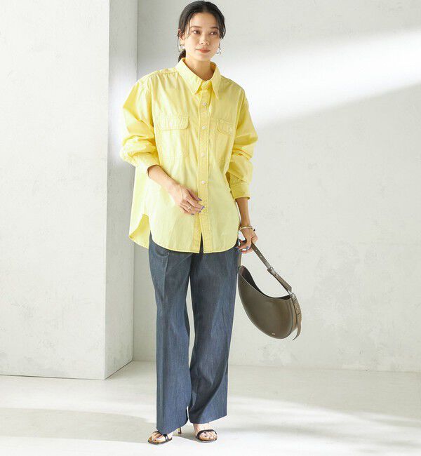 SHIPS for women「NINE CASE:〈洗濯機可能〉製品染め シャツ」|シャツ・ブラウス|